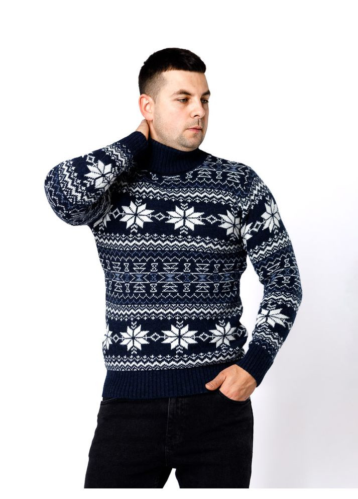 Темно-синий зимний мужской свитер цвет темно-синий cb-00233279 Gerekli