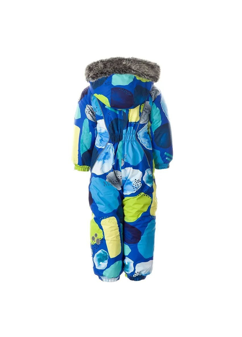 Синяя детский зимний комбинезон orion, р.80, синий с принтом () Huppa 36300030-14635-080