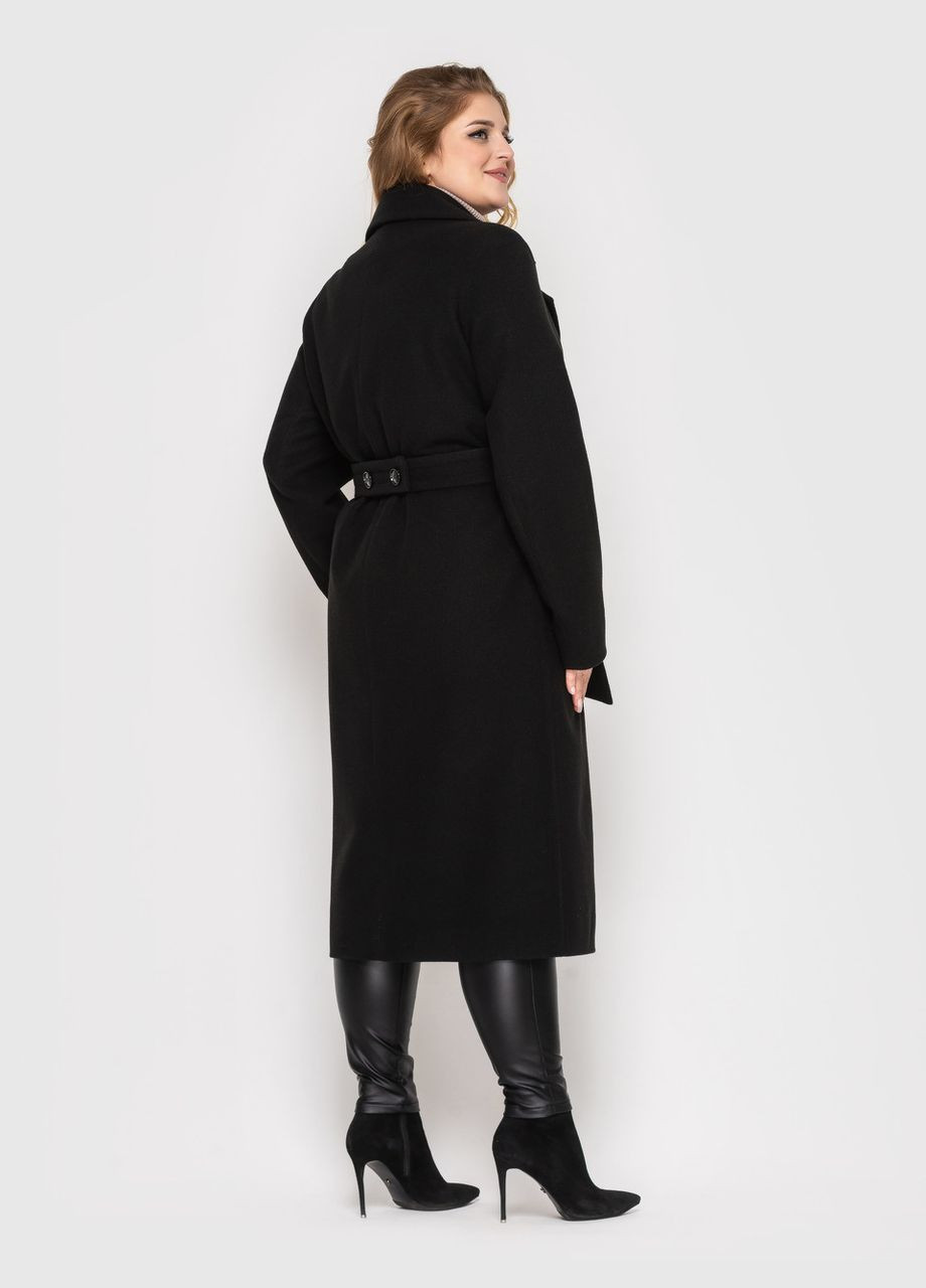 Чорне демісезонне Пальто Віола чорний 0355 Vlavi