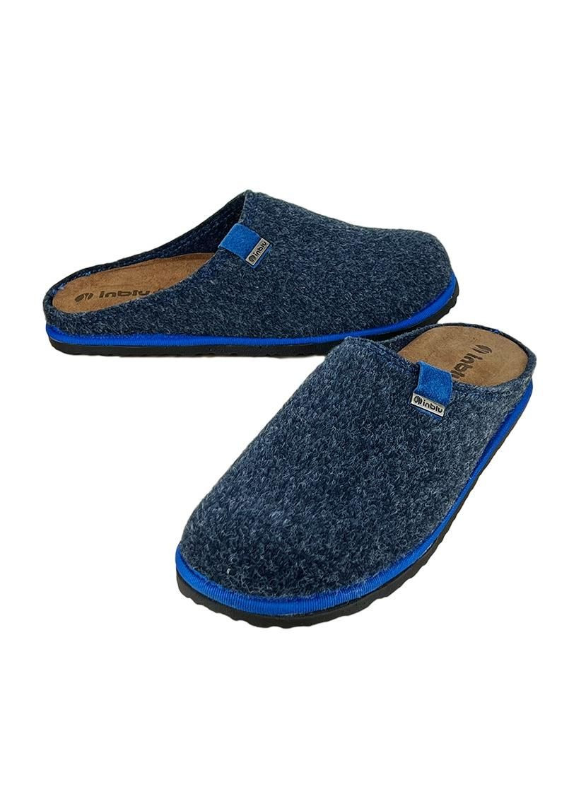 Тапочки кімнатні чоловічі синьо-сірі SI-1F Inblu (257109743)