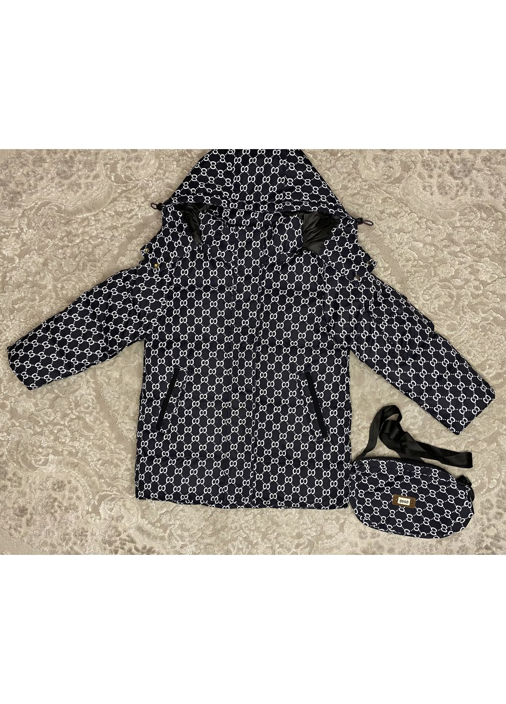 Комбінована зимня зимова куртка на дівчинку 116-128 No Brand