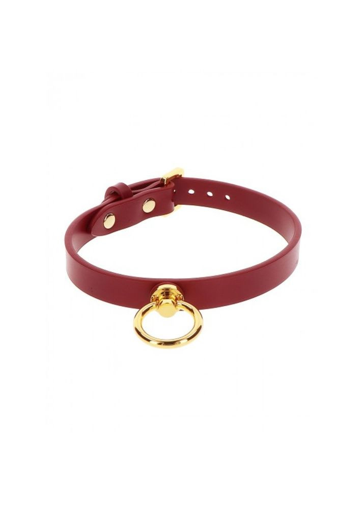 Ошейник с кольцом и поводком, красный Taboom (331169307)