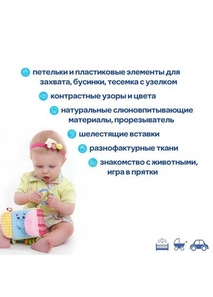 Подвеска-кубик Зоо "Слон Милаш" МС 110202-03 Macik (314860088)