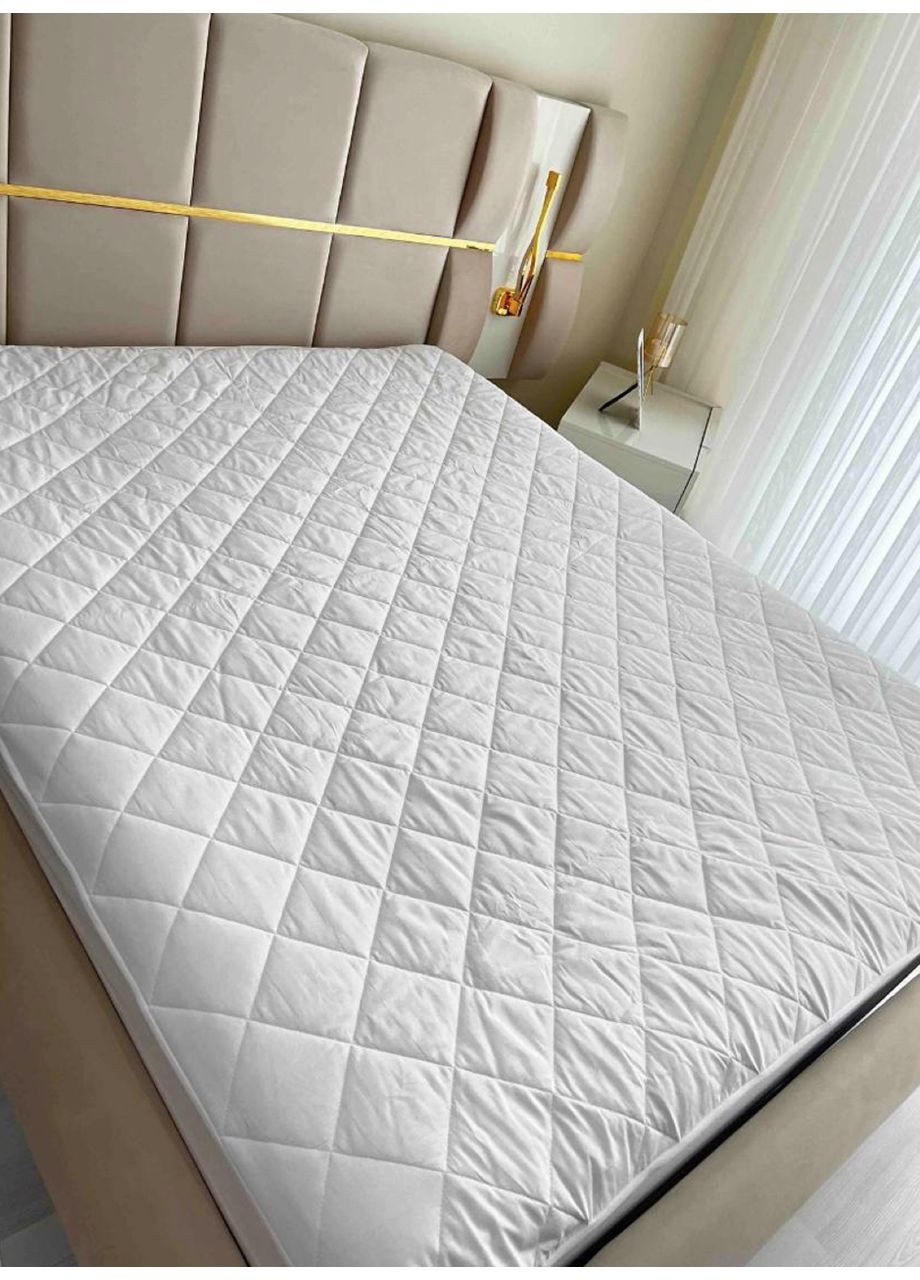 Наматрацник водонепроникний с бортами., ромби. Туреччина.140Х200 см. Бавовна, аквастоп. No Brand (366293889)