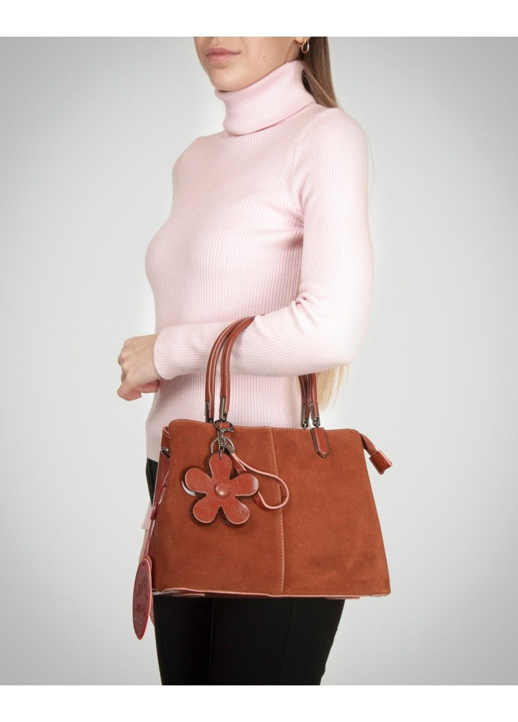 Сумка замшева жіноча 385 camel Alex Rai (370766783)