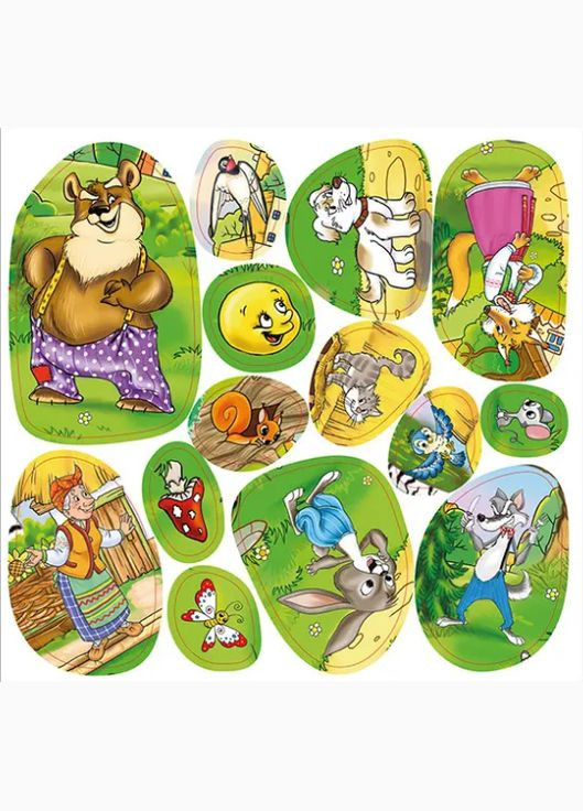 Книга Сказки в стихах. Оранжевая, с наклейками. Колобок. Путешествие. Новый год ( ) Глорія (338865105)