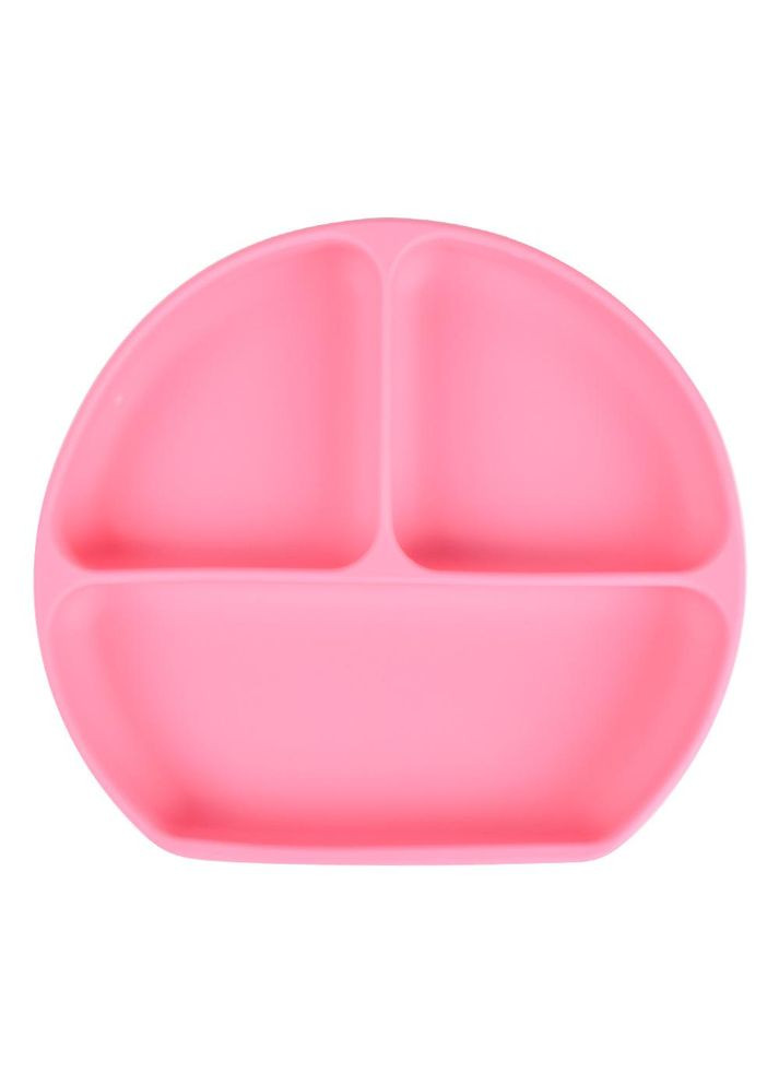Тарелка силиконовая трехсекционная Розовая Mommy Bag (277372119)