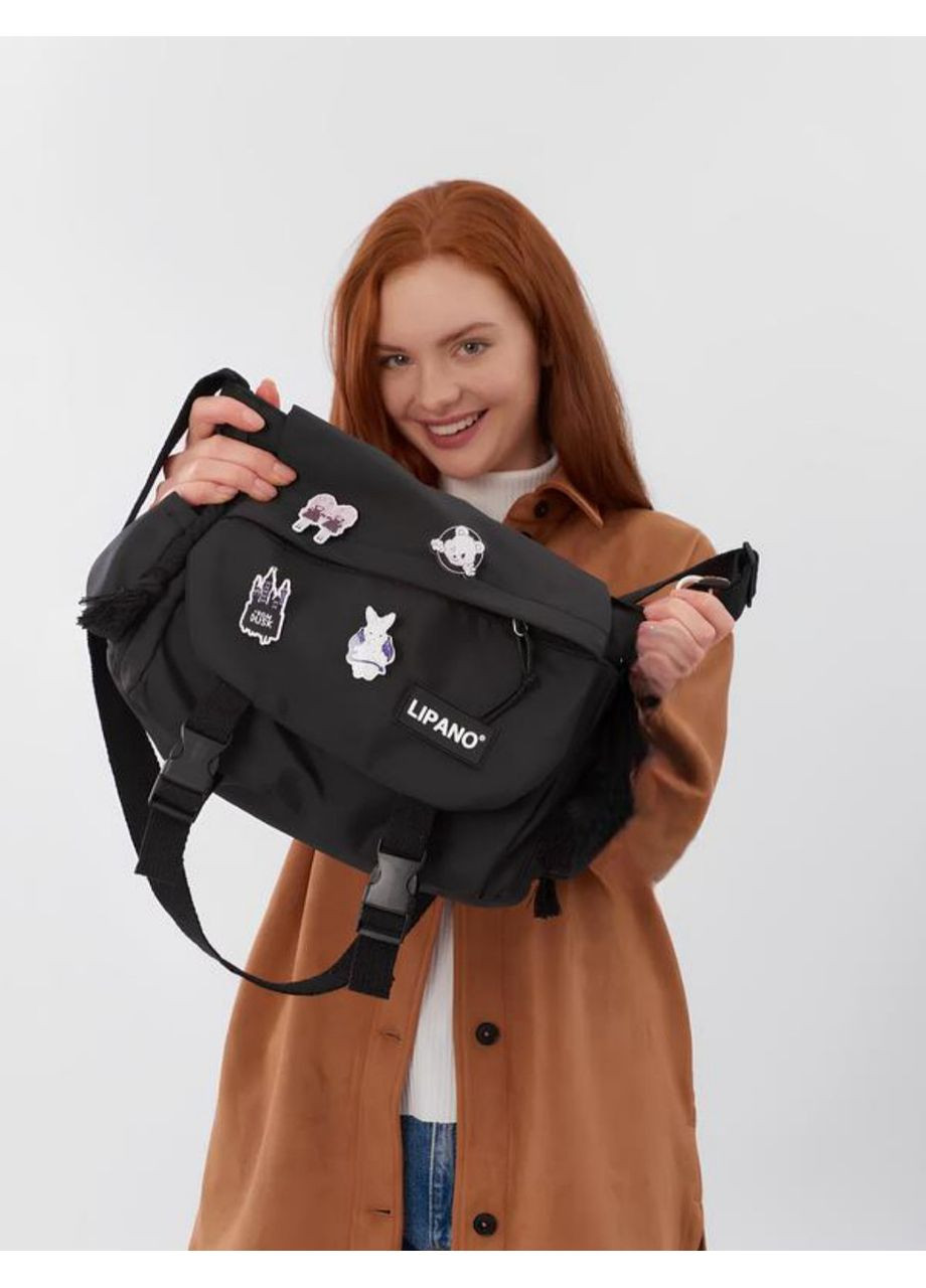 Світло-бежева молодіжна сумка через плече Lipano, студентська шкільна нейлонова сумка RME (365986086)