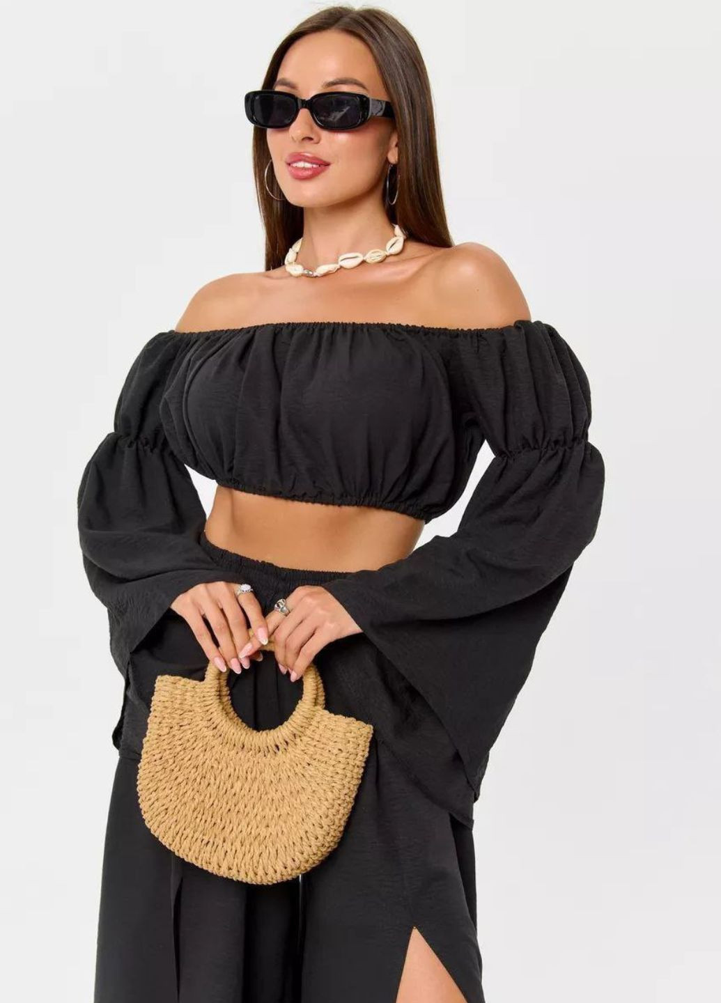 Костюм: топ и юбка с разрезами Tik-Tak (322888594)