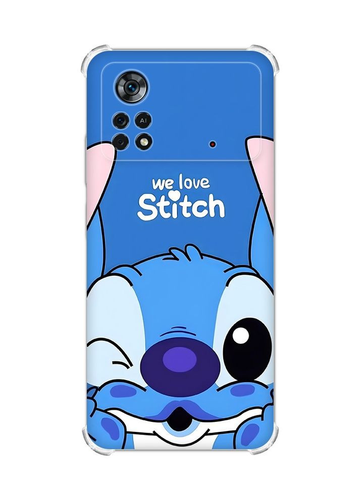 Чехол с утолщёнными углами для Xiaomi Poco X4 Pro 5G Стич (принт 410) Creative (356122896)