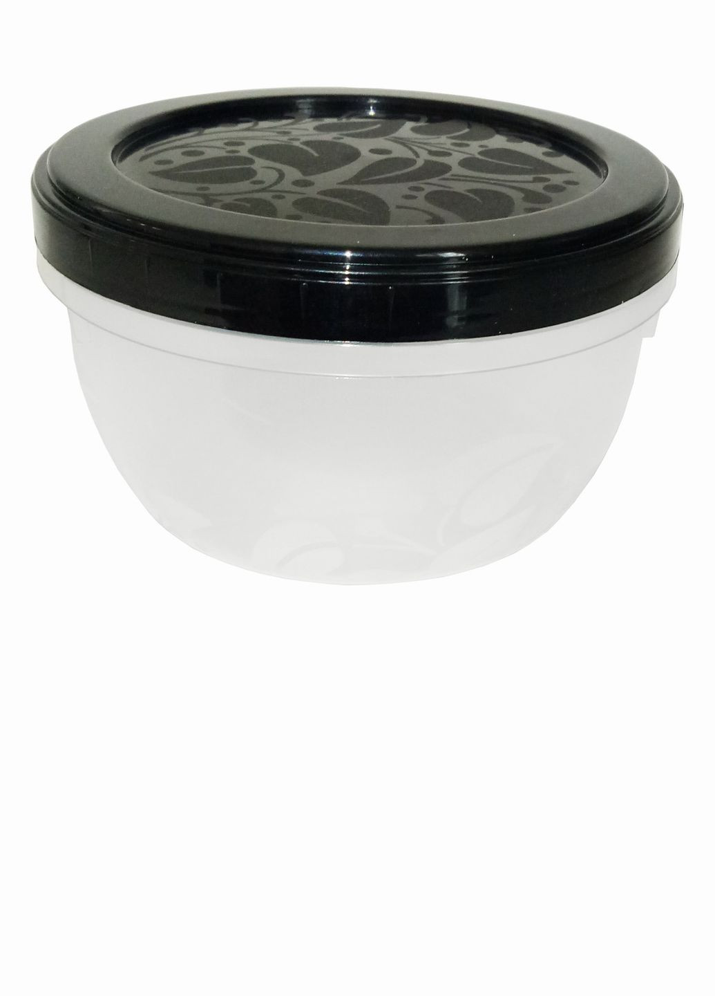 Ємність для сипучих кругла 0,6л Кристал 018 No Brand (355683793)