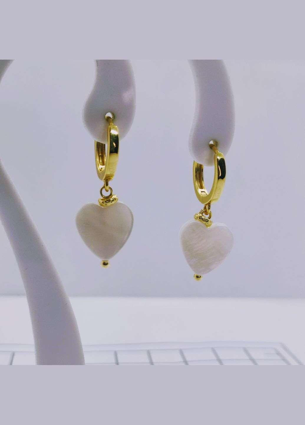 Серьги 3263 натуральный перламутр MINOV (329058252)