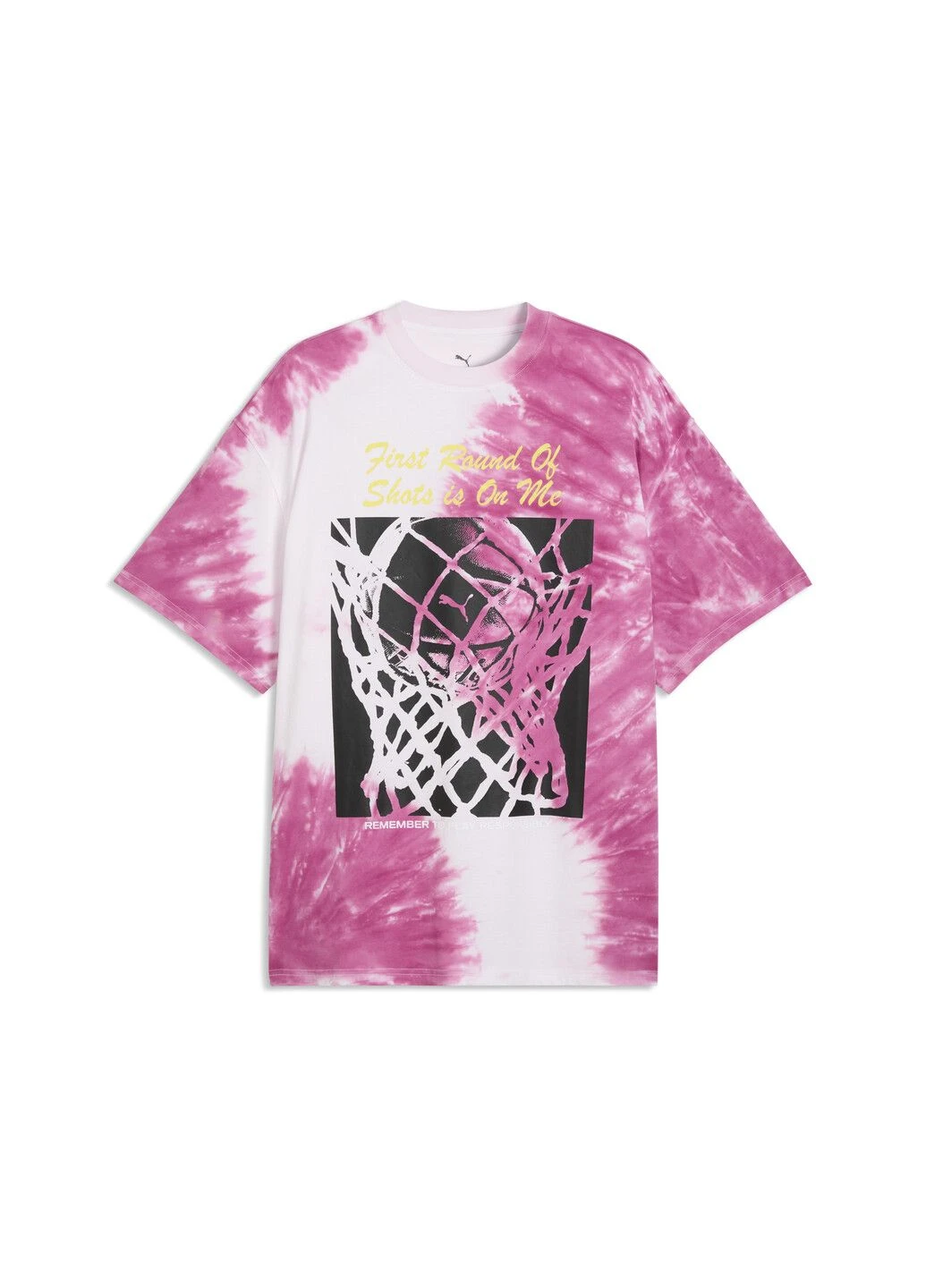 Розовая футболка what the fun tee oversized basketball tee men Puma