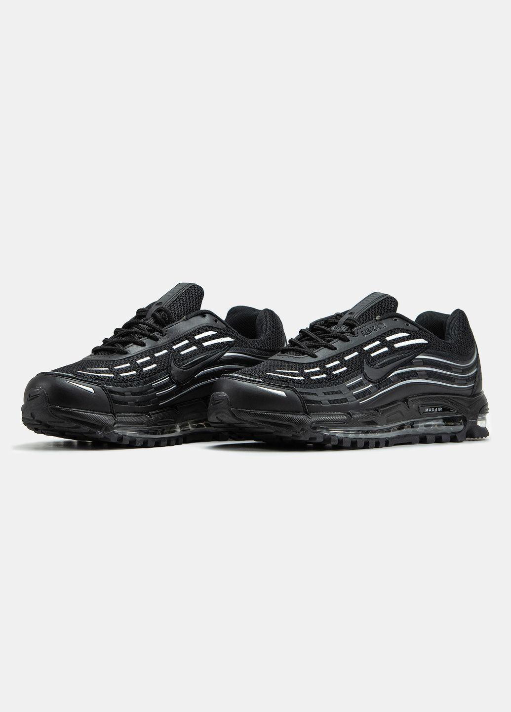 Мужские и женские кроссовки Nike Air Max TL 2.5 Black White | Найк Аир Макс ТЛ 2.5 черные белые No Brand чёрные демисезоны (332770680)