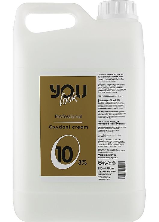 Окислювач 3% Oxydant Cream 1000ml (216431-95282) You look Professional (368610994)