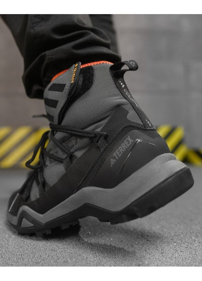 Сірі Зимовий зимові чоловічі термо terex кросівки black/grey No Brand