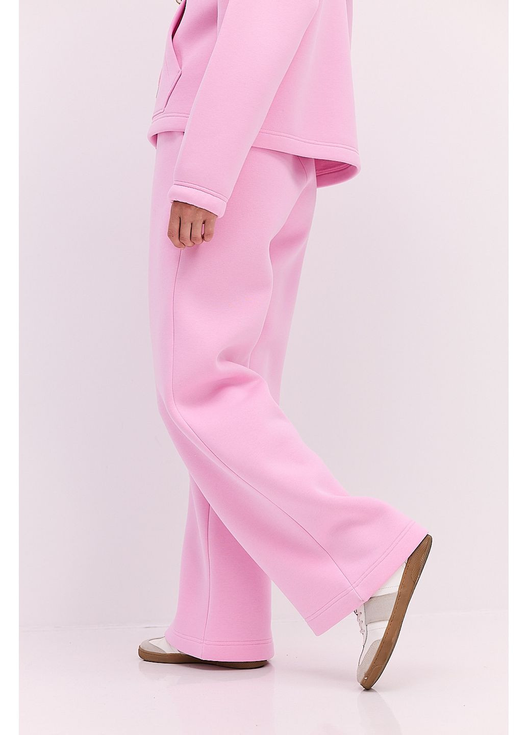 Женский спортивный костюм утепленный с зип-худи серый меланж Arjen (361056774)