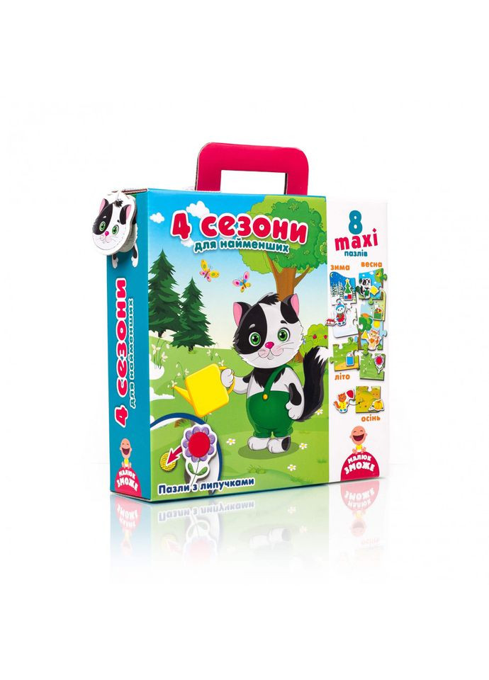 Пазл з липучками для найменших VT2907, 8 деталей "4 сезони" (укр) Vladi toys (316273630)