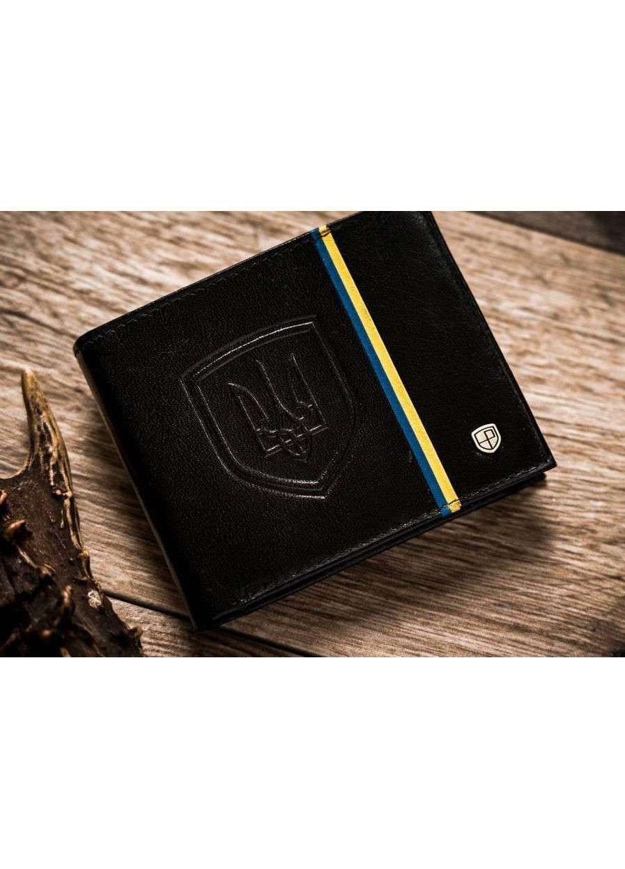 Горизонтальное кожаное черное портмоне в подарочной коробке. Peterson (360894331)