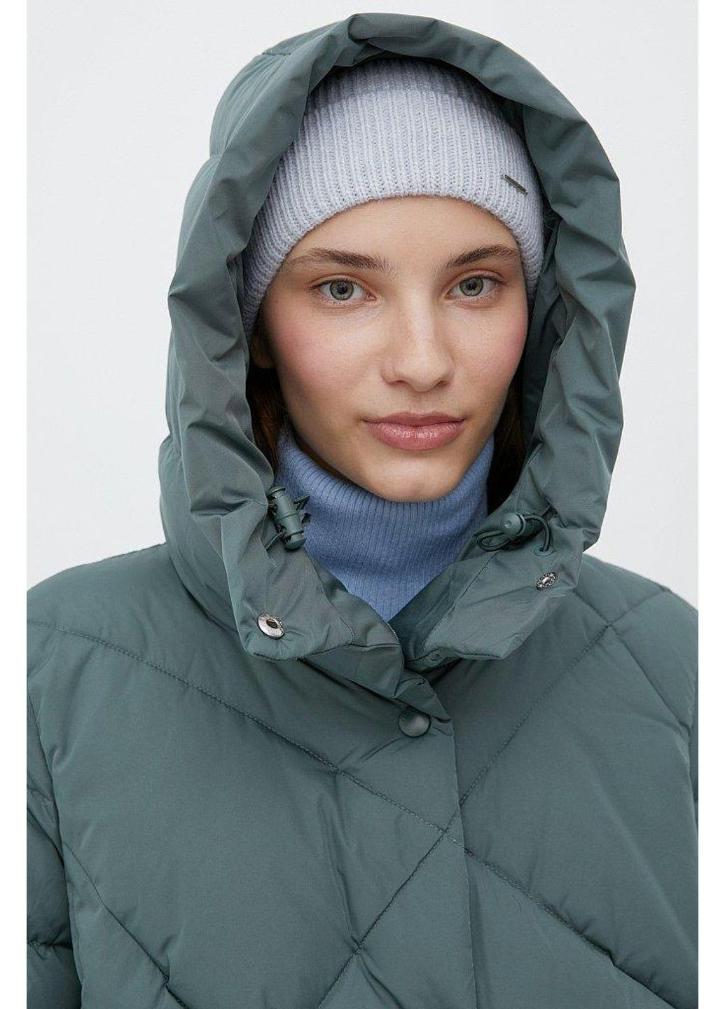 Зеленый зимний Пуховик Finn Flare