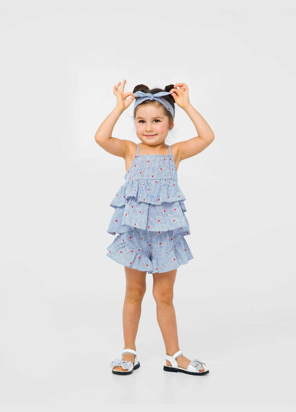 Зелена демісезонна майка, ситцеве літо, кулір, (110634) () 5л/110/30, квіти на жовтому Smil