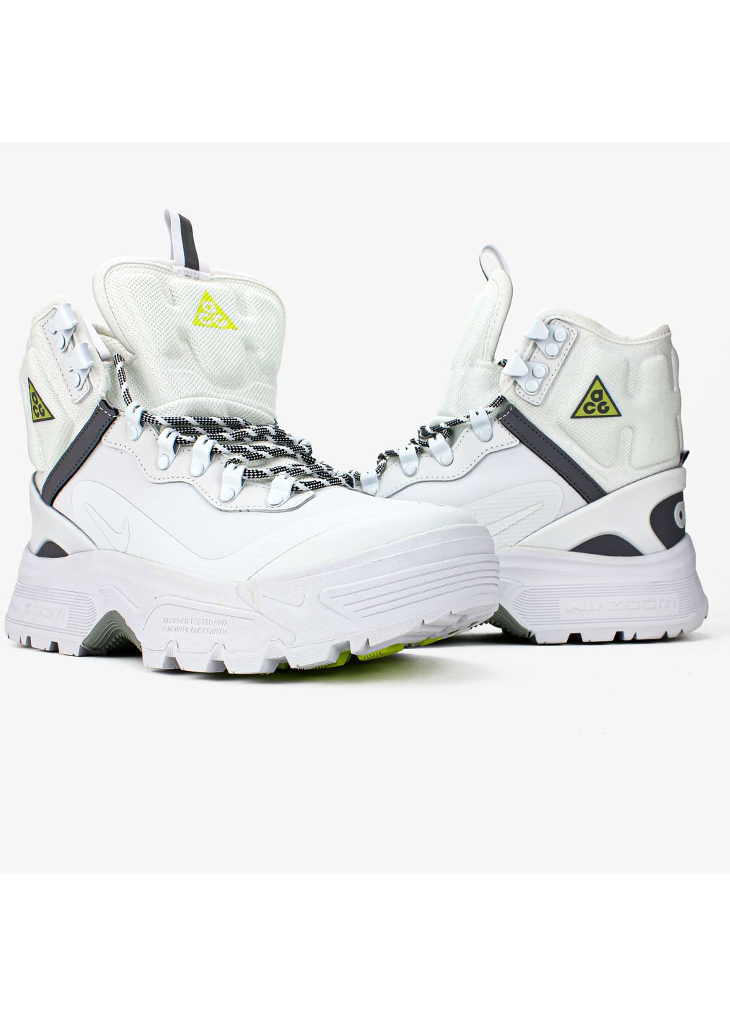 Білі Осінні кросівки чоловічі і жіночі Nike ACG Air Zoom Gaiadome GTX White | Найк АЦГ Аір Зум Гайадом
