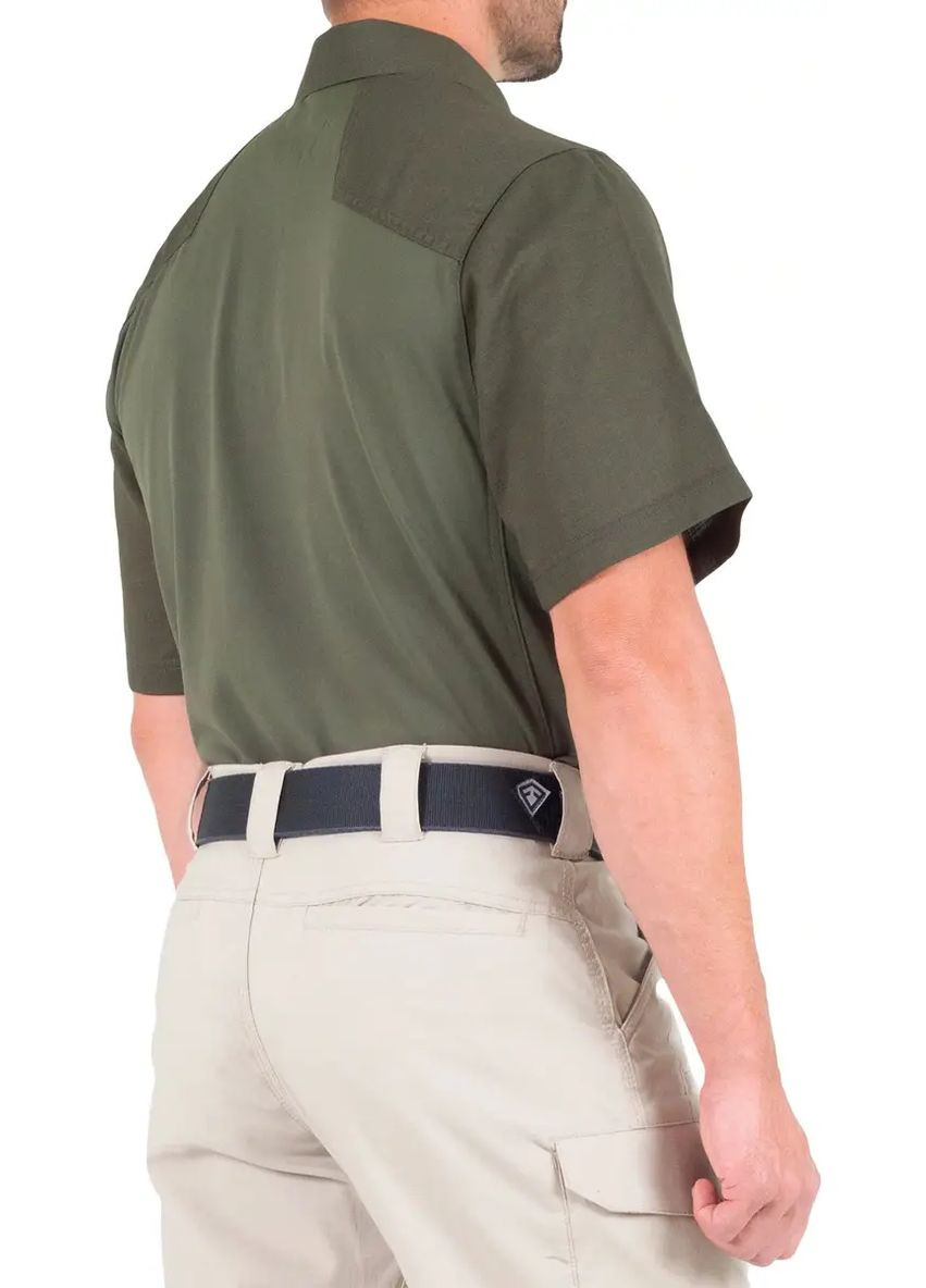 Зелена теніска поло first tactical en’s v2 pro performance short sleeve shirt green No Brand