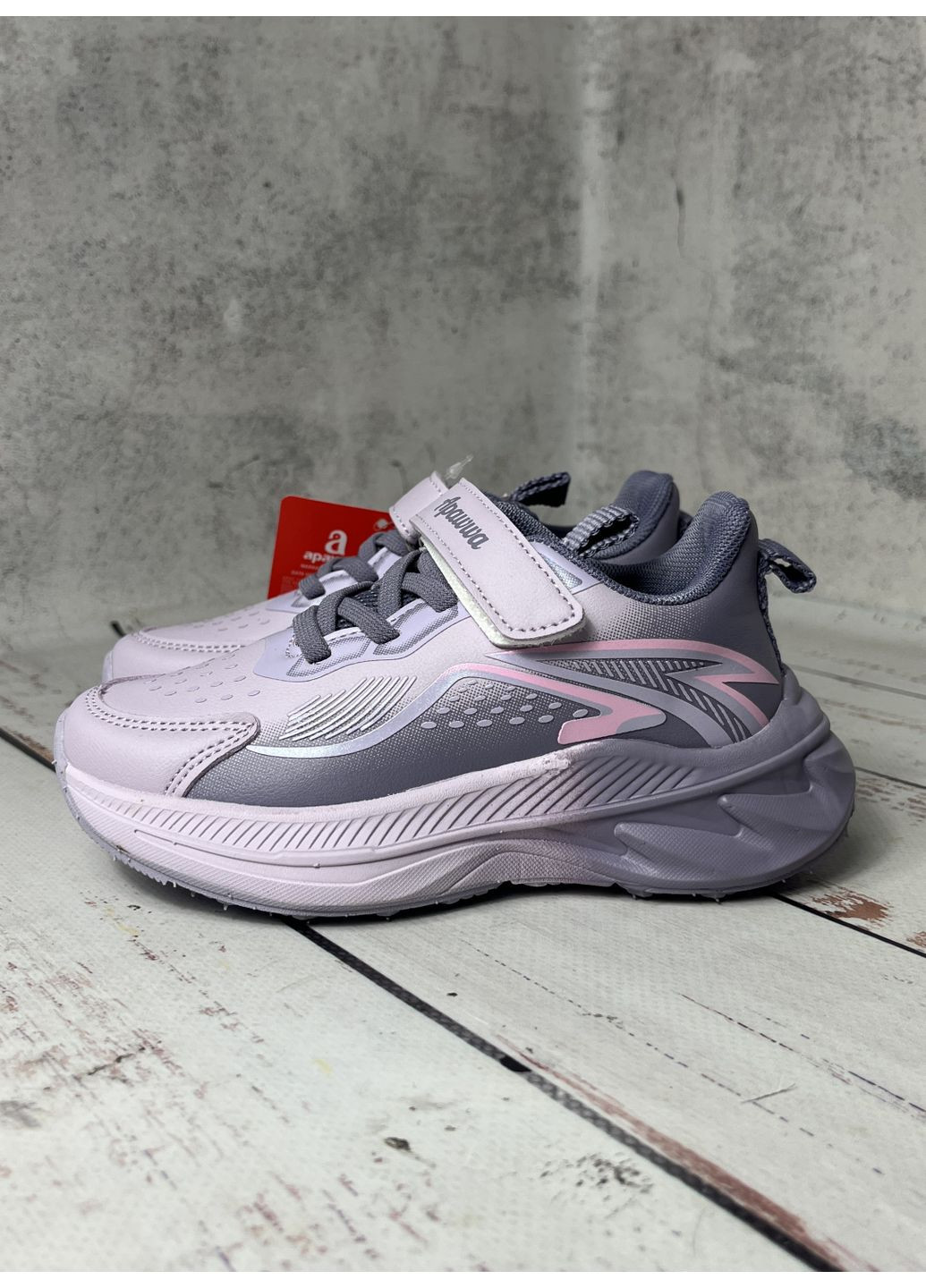 Світло-фіолетові всесезонні кросівки дитячі на дівчинку фіолетовий (471) Apawwa