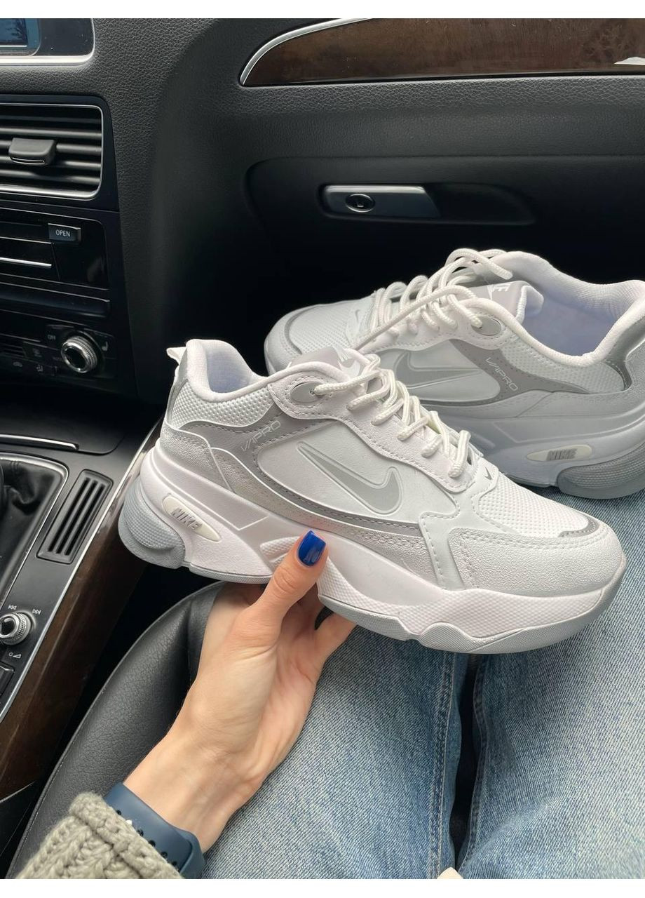 Білі Осінні кросівки чоловічі nike pro silver найк No Brand