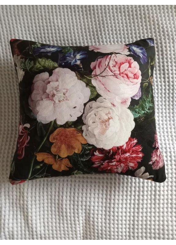 Декоратавна подушка інтер’єрна на диван, крісло Півонії 40*40 см Hanna (366883181)