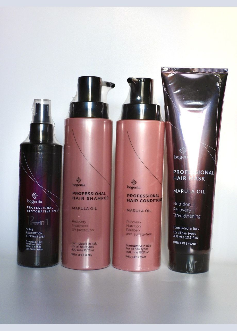 Набір для волосся : шампунь, кондиціонер, маска, спрей 12 в 1 Bogenia Шампунь +маска+спрей12в1 +кондиціонер (335414181)
