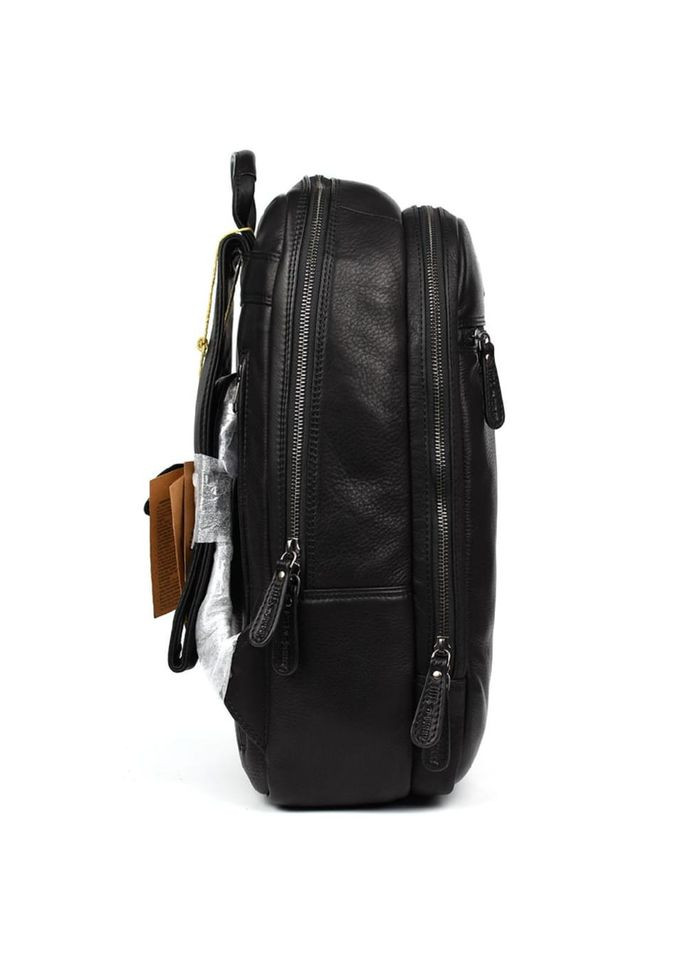 Великий шкіряний рюкзак HB4006A чорний HILL BURRY (327092826)