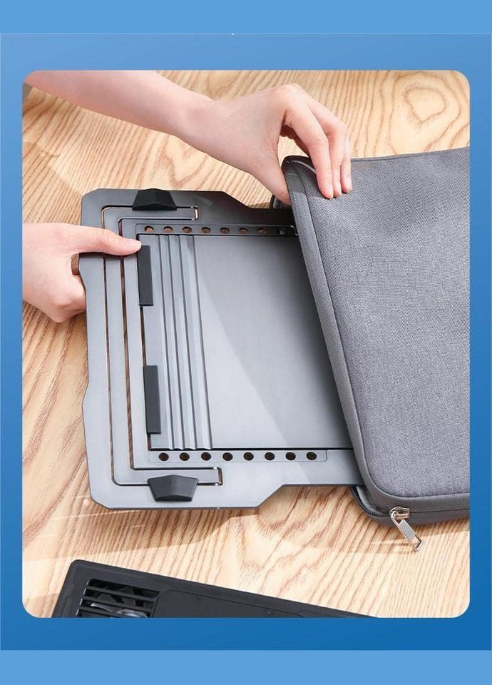 Підставка для ноутбука D20 з охолодженням та підсвічуванням, Laptop Cooling Pad Dark Grey VHG (334305135)