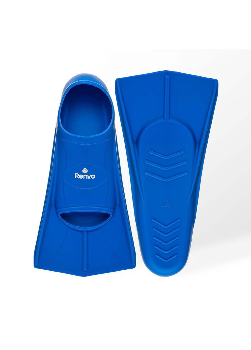 Короткі ласти для тренування в басейні Frio із закритою п'ятою Синій Renvo (323203957)