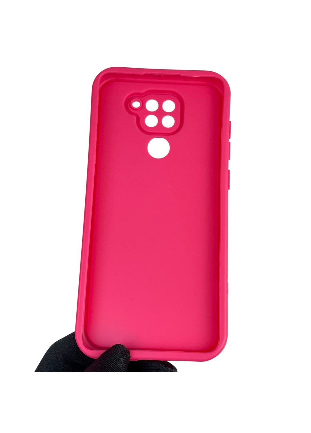 Чехол силиконовый Soft Touch для Redmi Note 9 малиновый (Полная защита камеры) Xiaomi (366389893)