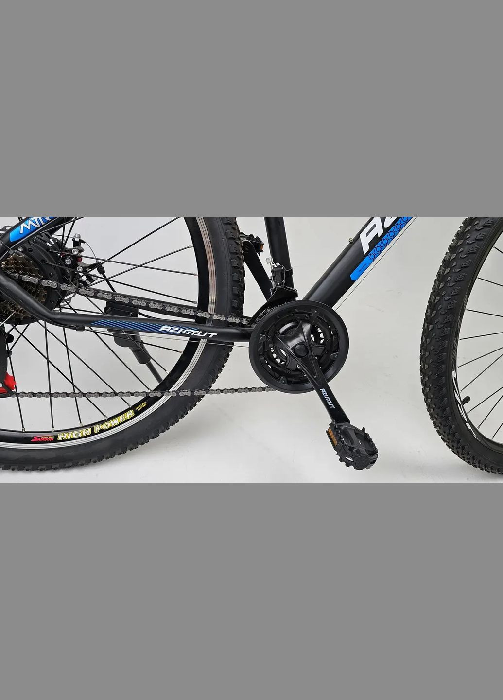 Электровелосипед " Aqua" 500W, 13Ah, 36V, Ø-29, 45 км/ч, Black-Blue Azimut (302894345)