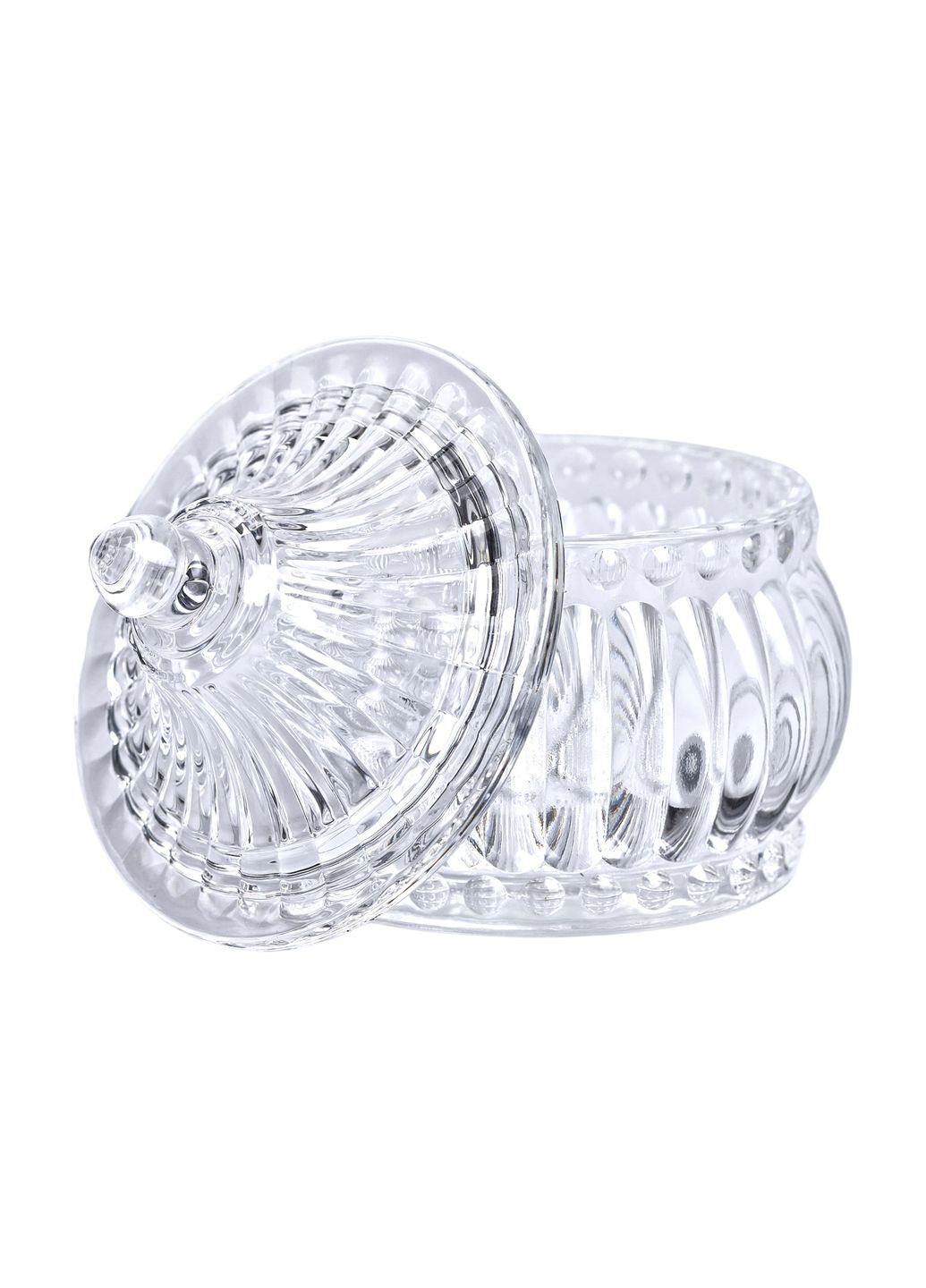 Сахарница стеклянная Glass Jay с крышкой в восточном стиле, strips Yiwu (328440485)