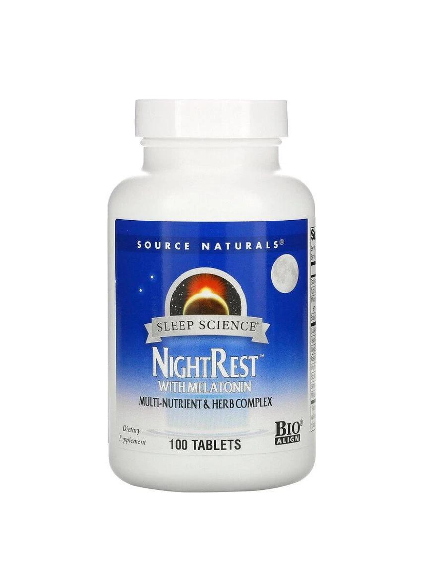Комплекс для Нормализации Сна, NightRest, 100 таблеток Source Naturals (333721591)