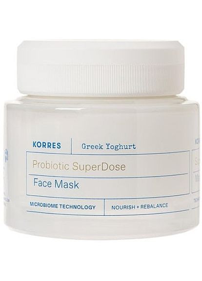 Маска для обличчя з пробіотиками Greek Yoghurt Probiotic Super Dose Face Mask 100ml (1082627-121170) Korres (368603030)