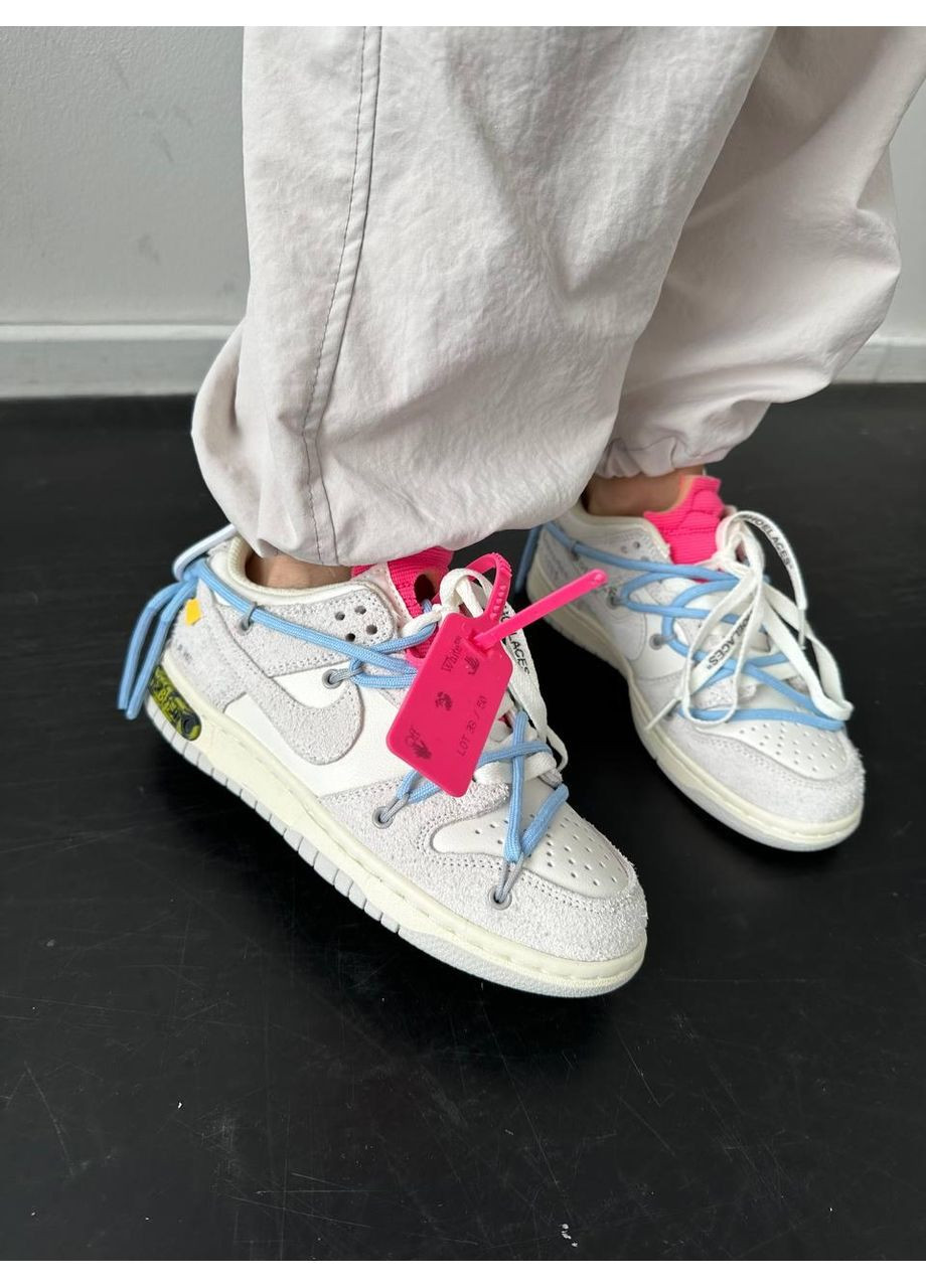 КРОСІВКИ ЖІНОЧІ NIKE SB DUNK X OFF WHITE | LOT 38:50 НАЙК СБ ДАНК No Brand бежеві демісезони (367173755)