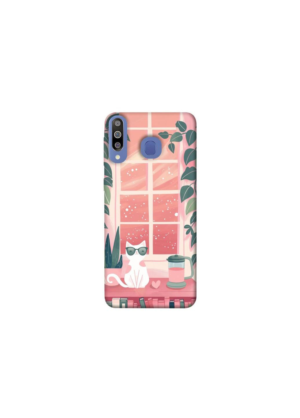Чехол на Samsung Galaxy M30 Funny cat Frontalka (347241399)