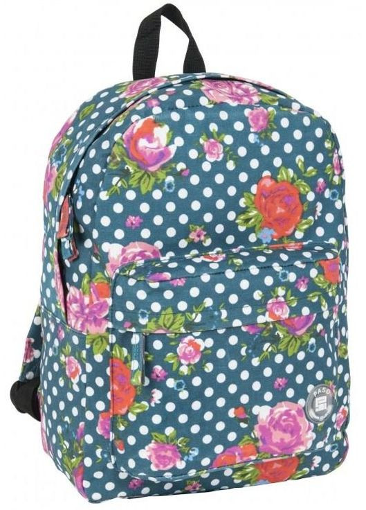 Легкий женский рюкзак 17780D 13L Горошек с цветами. Paso (298284958)