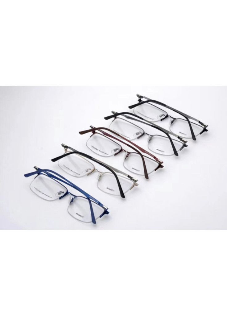 Чоловіча полуободковая оправа Design p-8832 чорна No Brand (322157125)