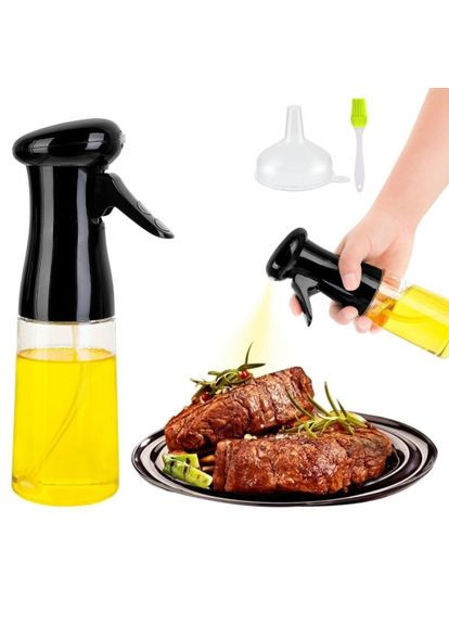 Бутылка для масла 300 мл стеклянная с распылителем для уксуса соевого соуса. ProDobro (365441685)