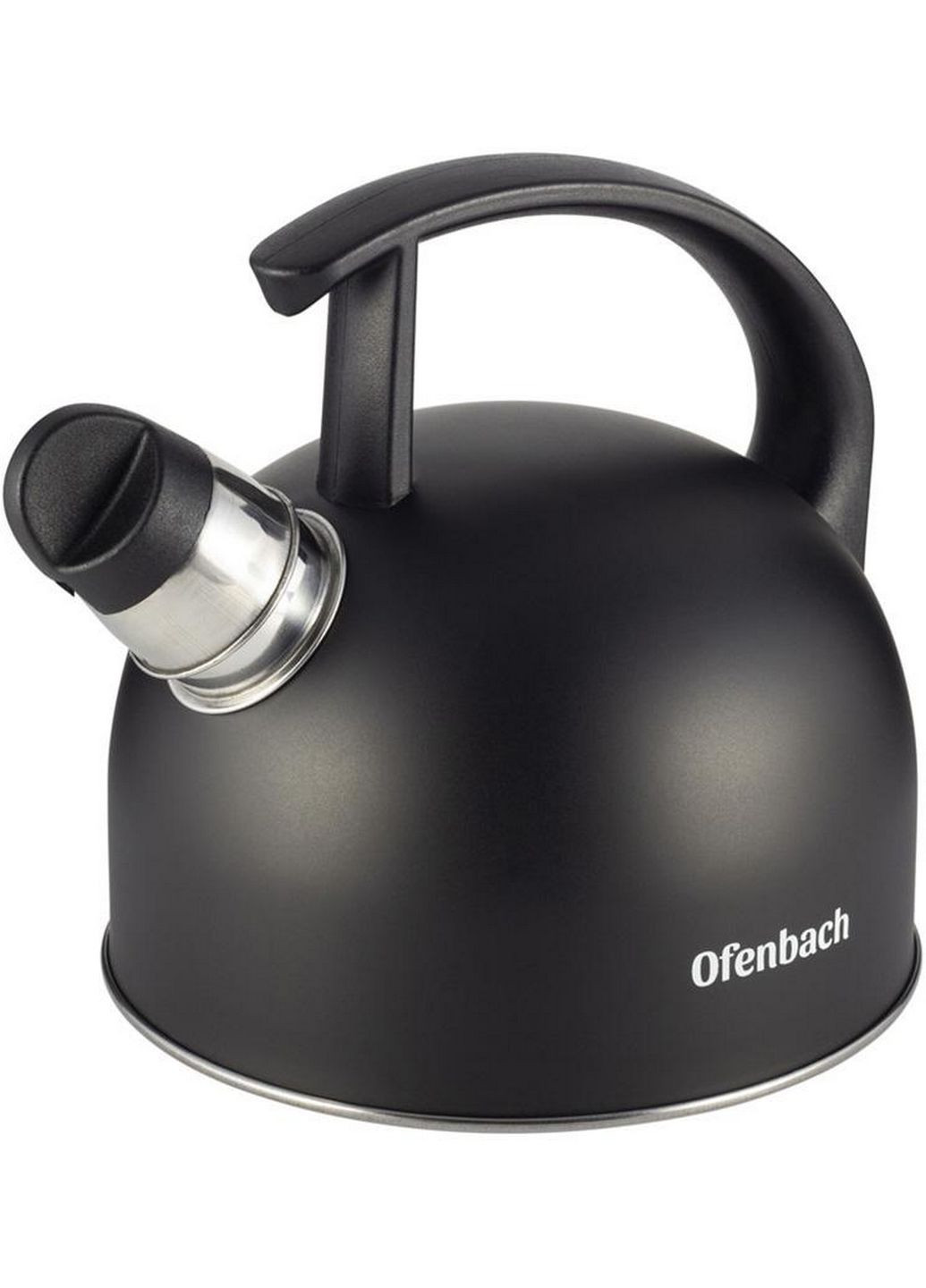 Чайник со свистком, черный матовый 1,5 л Ofenbach (289463343)