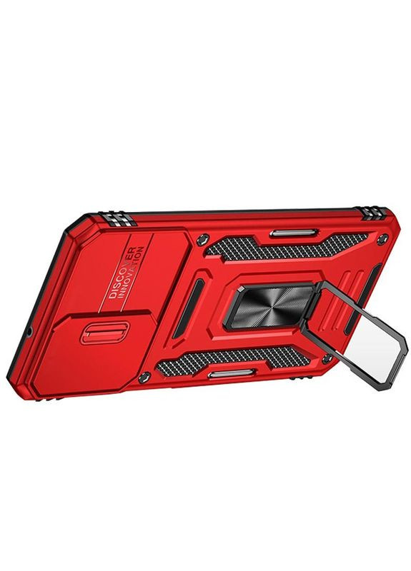 Ударостійкий чохол Camshield Army кільце для Samsung Galaxy A13 4G / A04s Червоний Epik (372499778)
