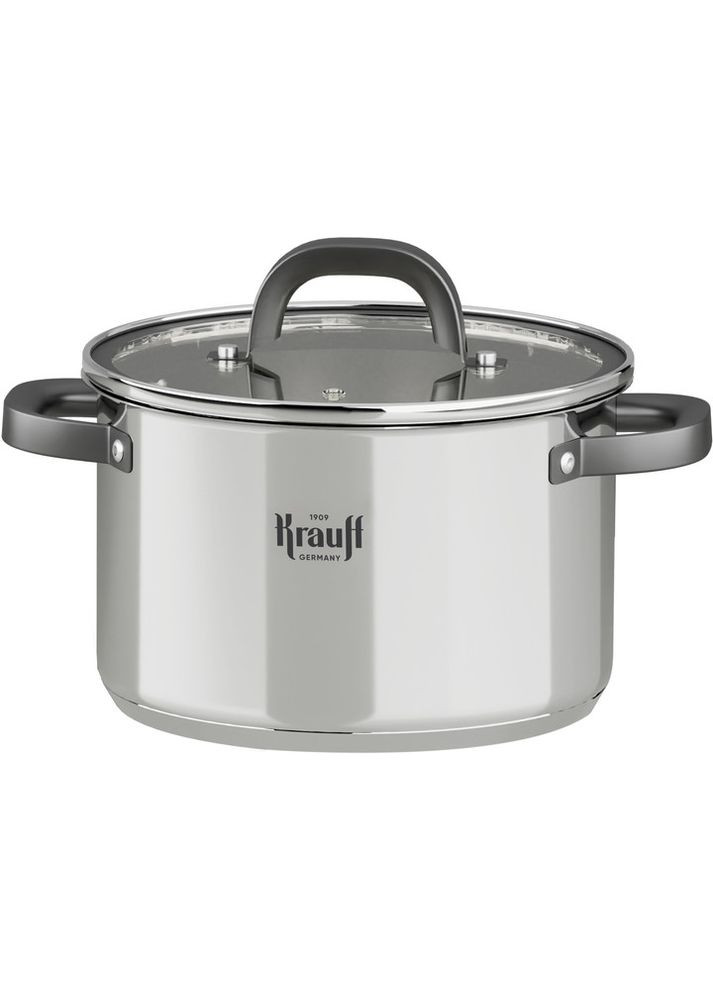 Каструля з кришкою 26-303-007 16 см 2.1 л срібляста Krauff (348133266)