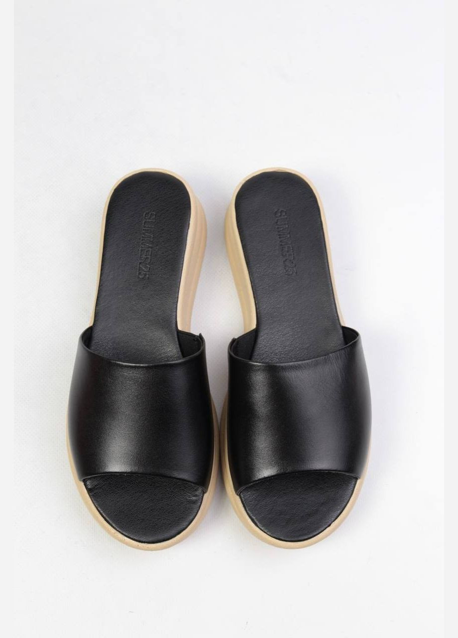 Черные шлепанци Benito