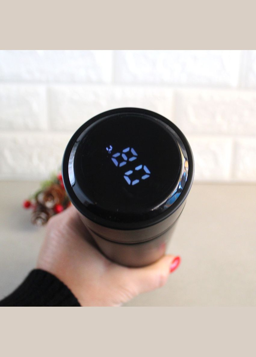 Термос з датчиком температури на 400 мл з нержавіючої сталі Kamille (307288778)