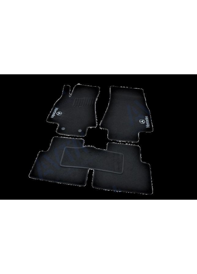 Ворсовые коврики в салон для Мерседес/ Mercedes A169 (2004-2012) /Чёрные 5шт Beltex A-Class (360614486)